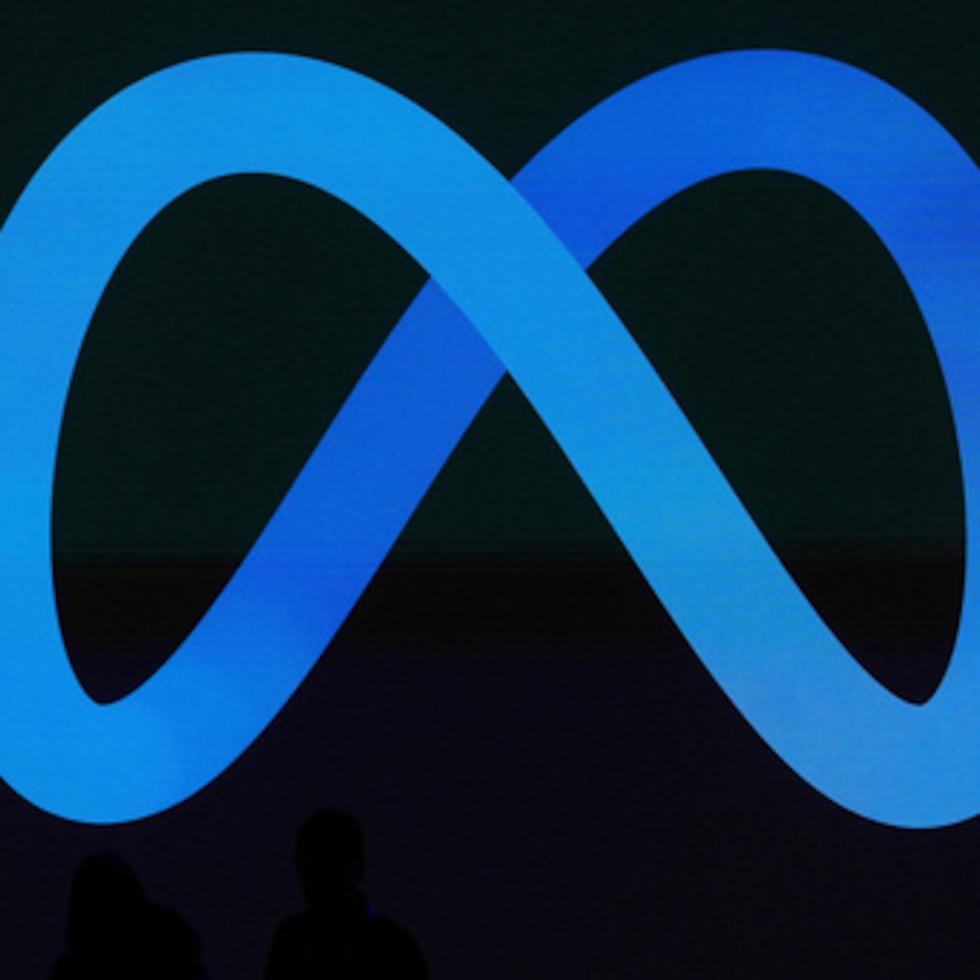 Un logotipo de Meta.