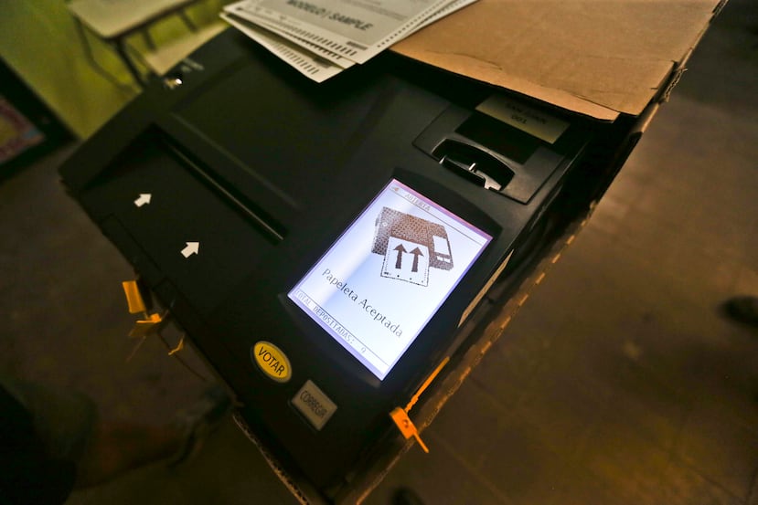 One of the machines used to read the vote during elections.