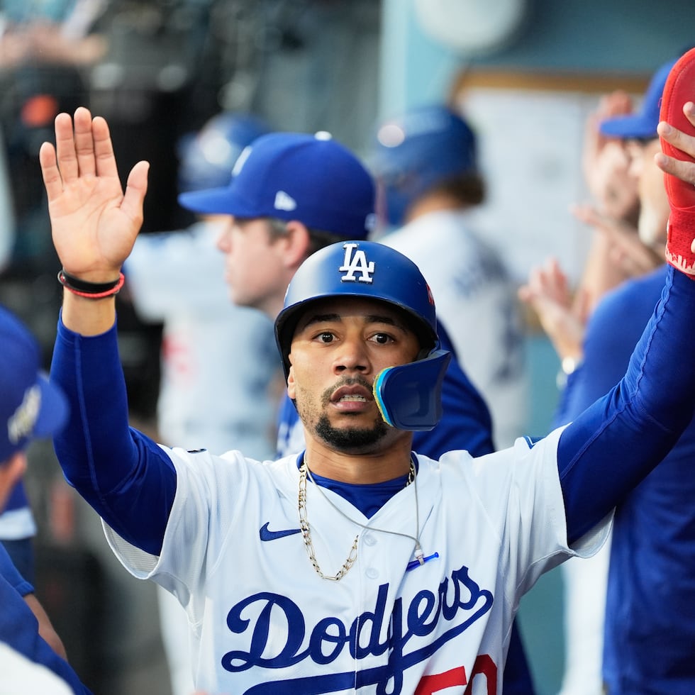 Antes de su lesión, Mookie Betts bateaba para .179 con dos jonrones y siete carreras impulsadas en ocho juegos.