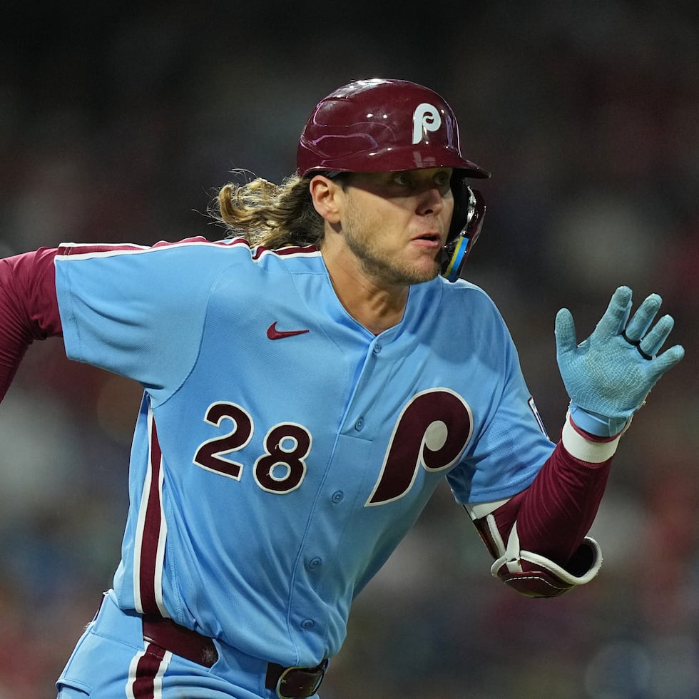 Alec Bohm y los Phillies de Filadelfia necesitan una victoria para adelantar a los playoffs en la Liga Nacional.