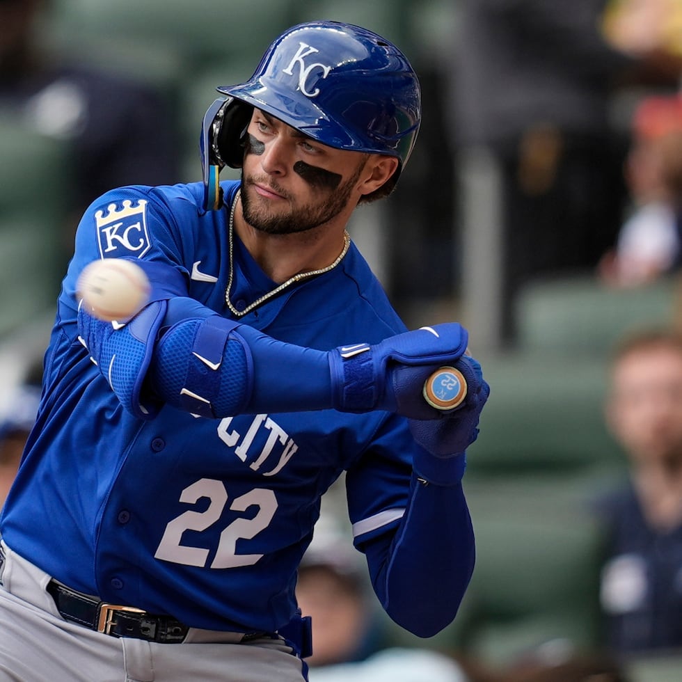 Carter Jensen, receptor novato de los Royals de Kansas City.