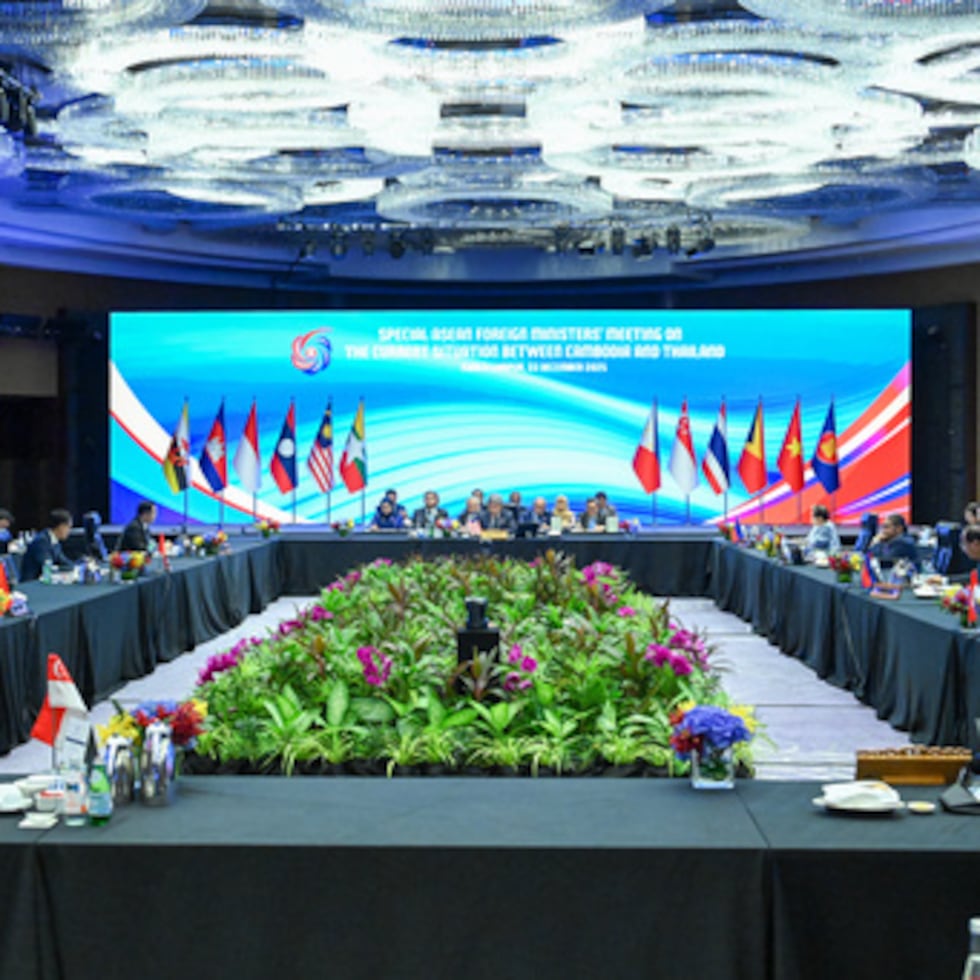 Los ministros de Asuntos Exteriores de la ASEAN se reúnen el lunes 22 de diciembre de 2025 en Kuala Lumpur (Malasia).