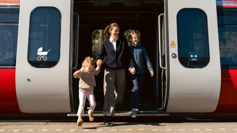 Si se transporta en tren entre algunos lugares, recibirá una experiencia de sauna.