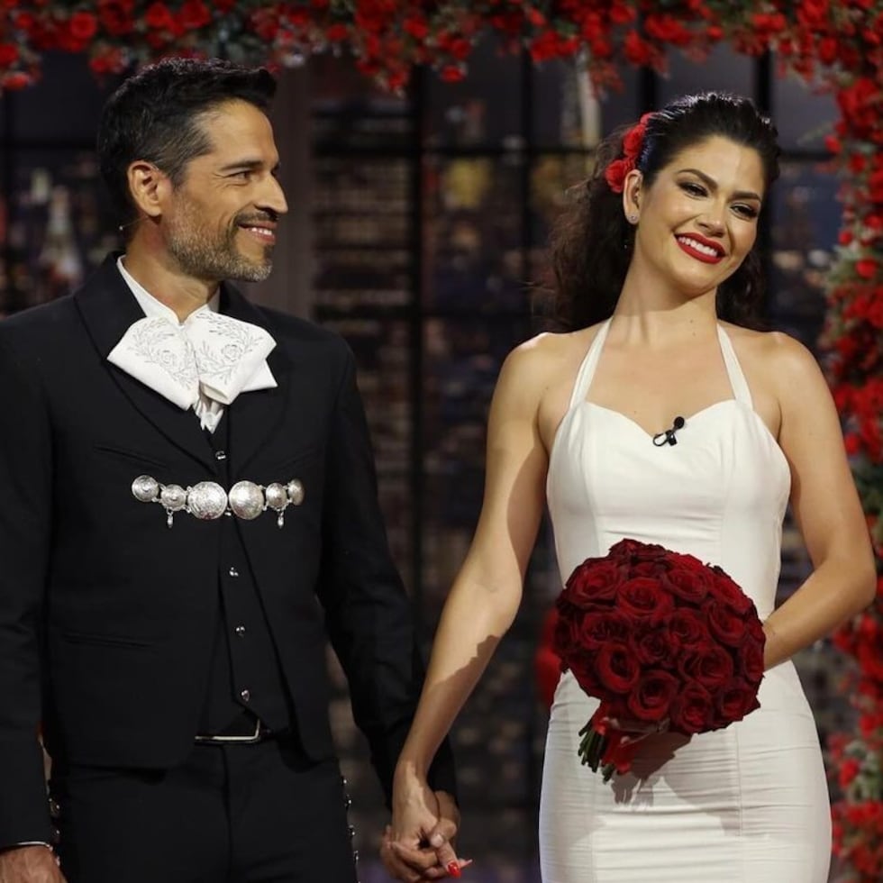 Ana Patricia Gámez y su esposo, Luis Carlos Martínez.