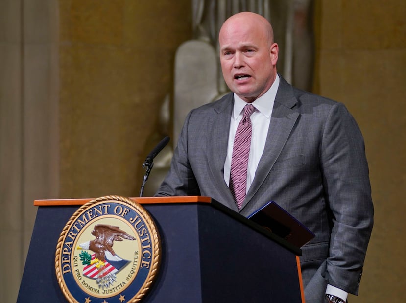 El secretario de Justicia interino, Matthew Whitaker. (AP)