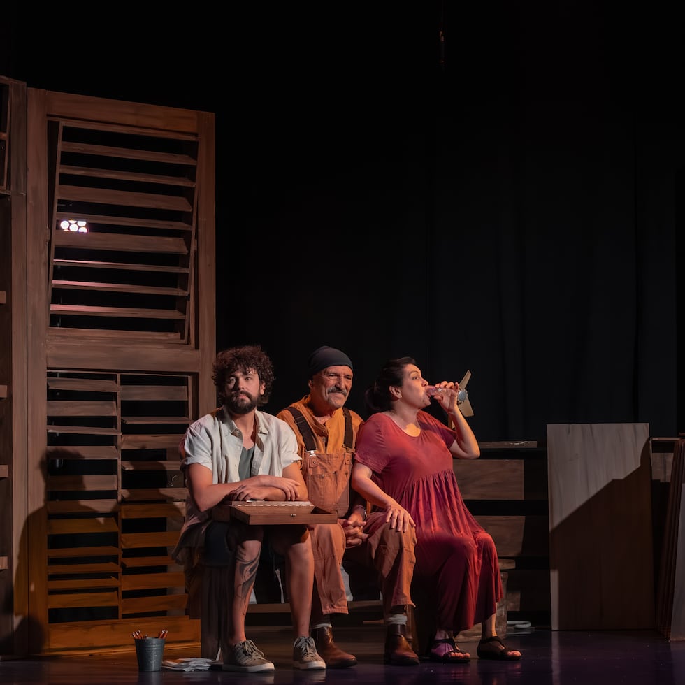 Elenco de la pieza teatral “Manteca”.