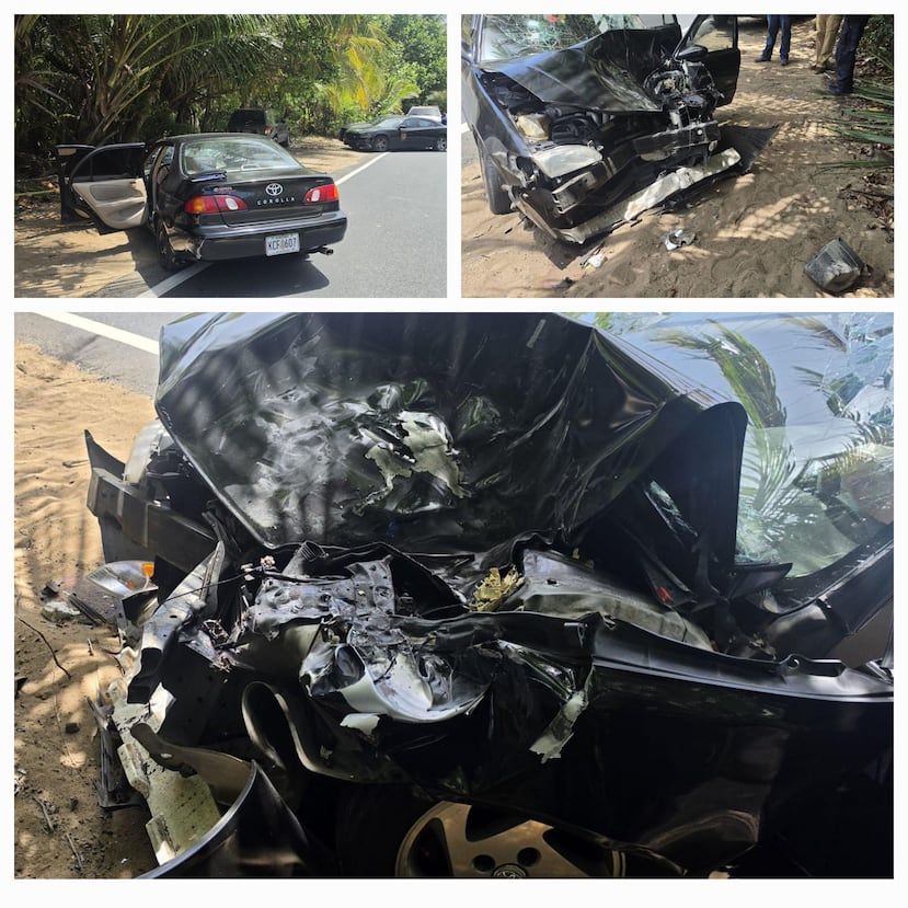 Una conductora murió tras chocar con una guagua mientras transitaba por el kilómetro 7 de la carretera PR-836 frente al balneario Los Tubos, en Manatí.
