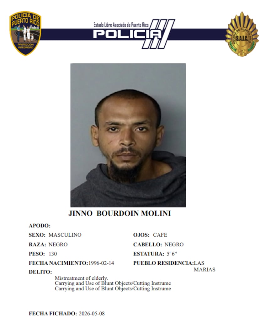 Jinno Bourdoin Molini, de 30 años y residente de Las Marías.