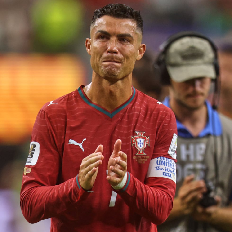 Cristiano Ronaldo estalla en llanto en lo que fue su último Mundial.