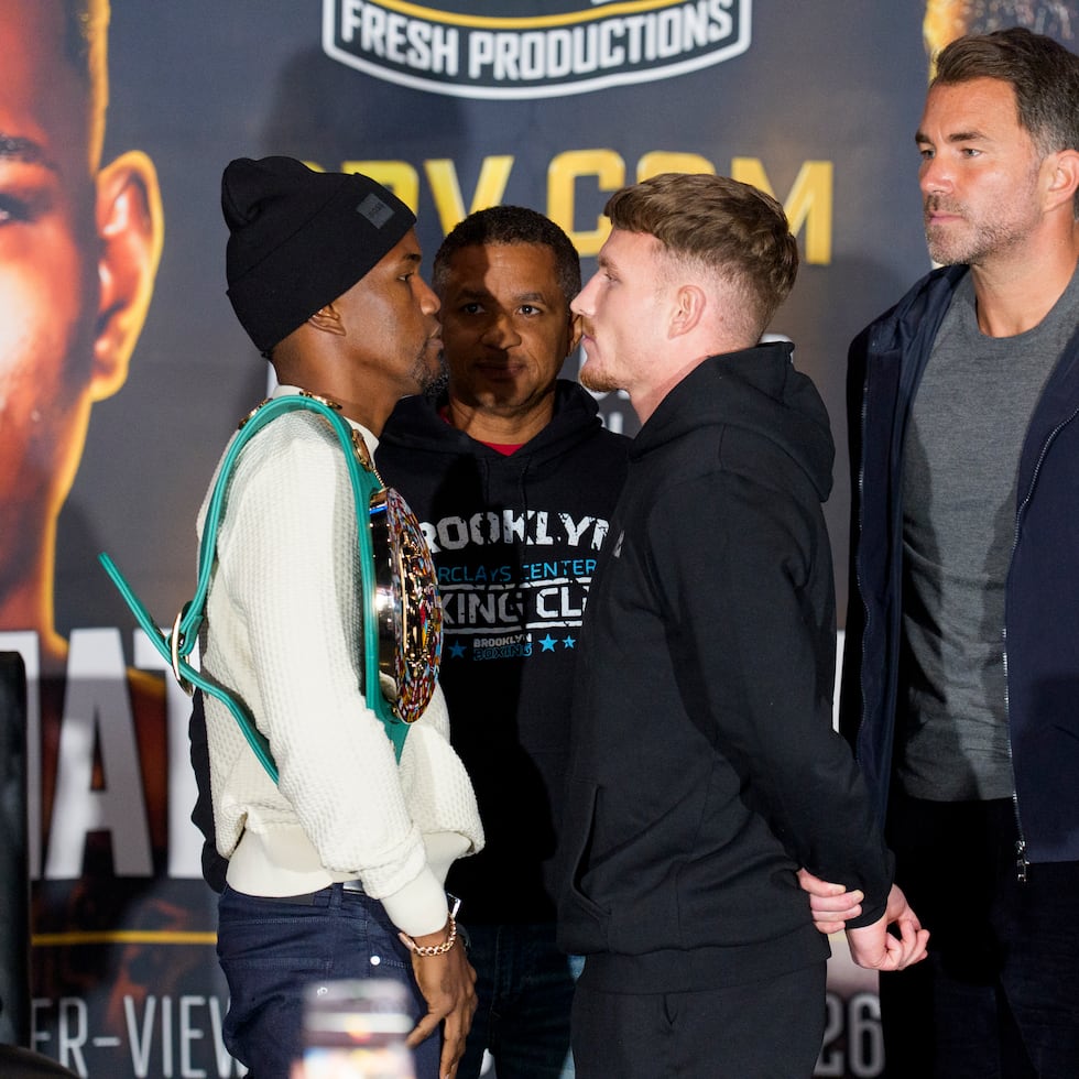 Subriel Matías y Dalton Smith participaron en una rueda de prensa para dar detalles de su pelea en Nueva York.