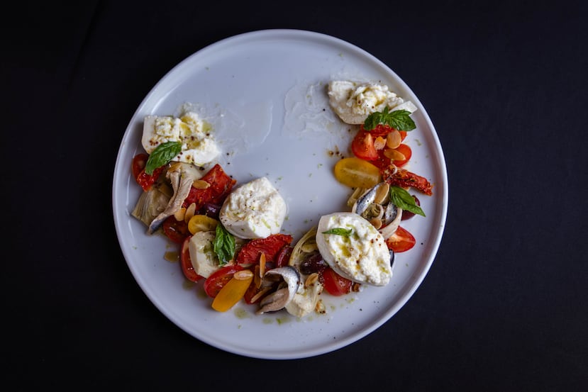Burrata mediterránea.