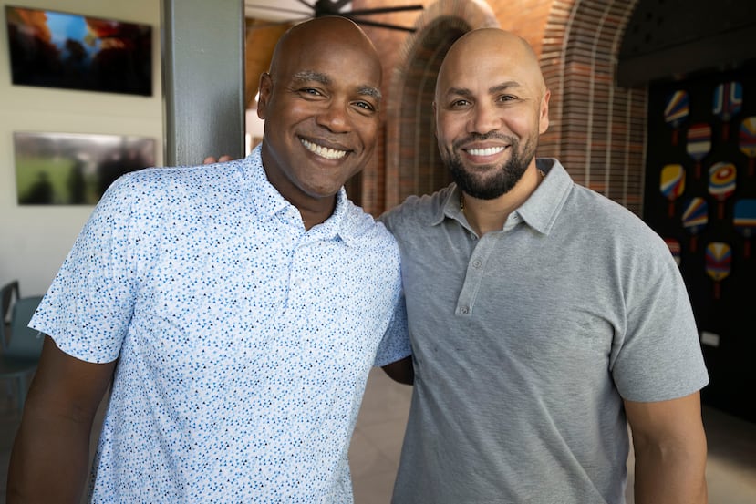 Carlos Delgado y Carlos Beltrán en una actividad benéfica la pasada semana en Dorado.