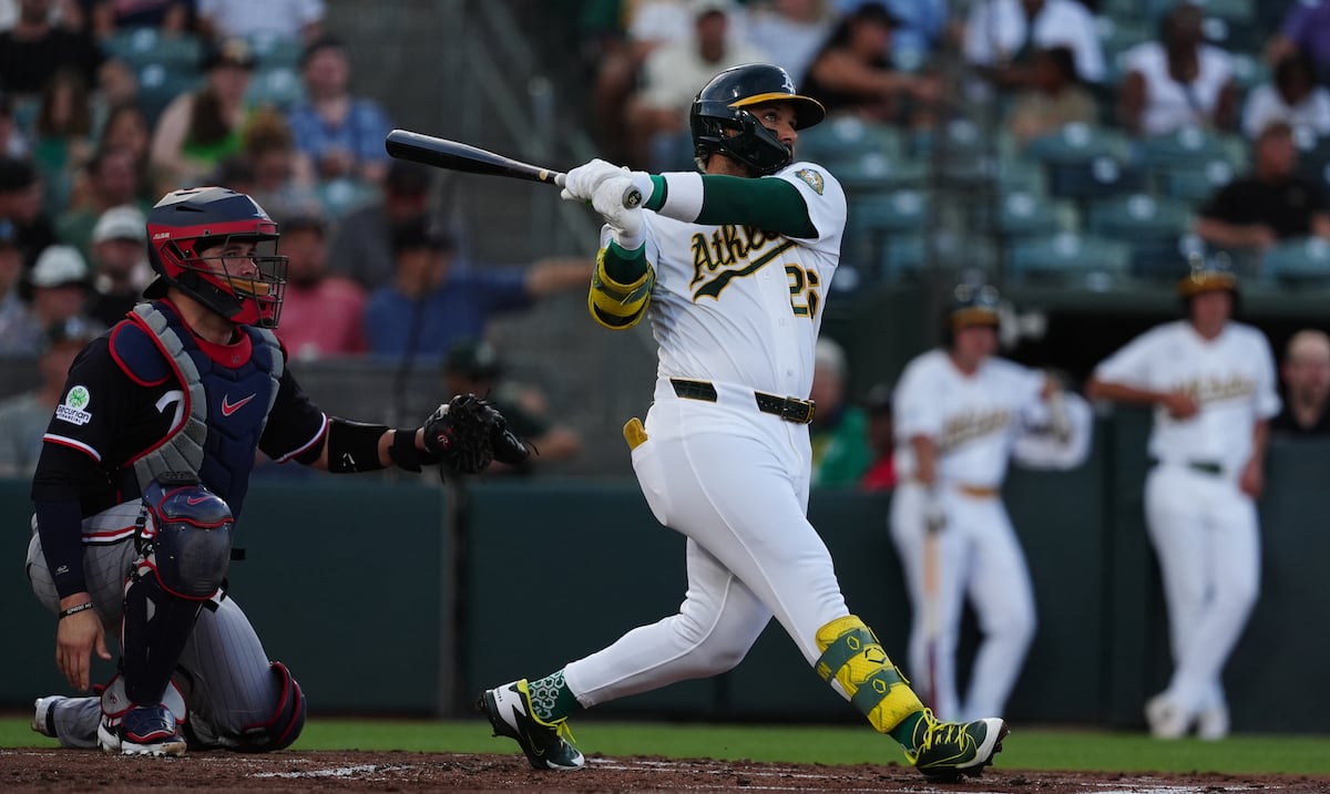 Carlos Cortés jonronea en victoria de los Athletics sobre los Twins, 4-2