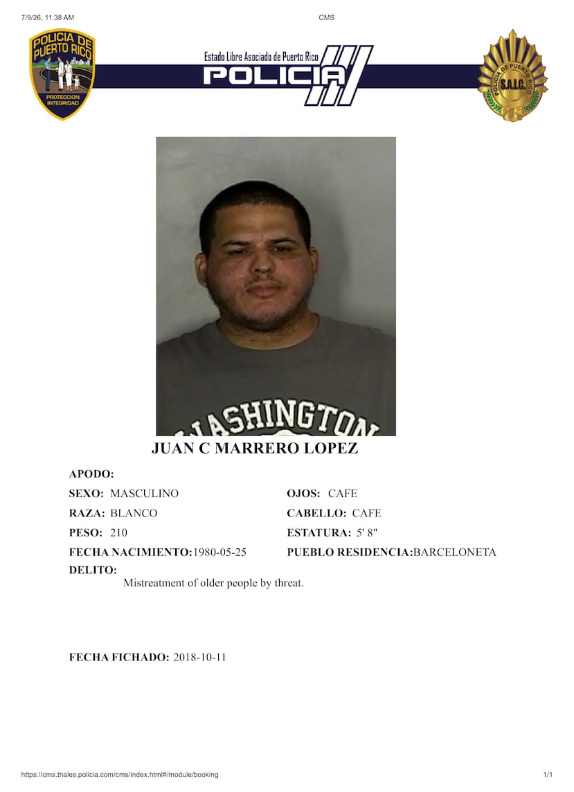 Juan Carlos Marrero López, de 46 años, accedió al patio de su residencia sin autorización y, utilizado un palo de madera, golpeó a una perrita, propiedad del querellante, hasta causarle la muerte.