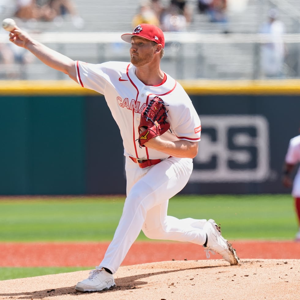 El derecho Michael Soroka abrió el partido de Canadá ante Colombia. Es lanzador de las Grandes Ligas.