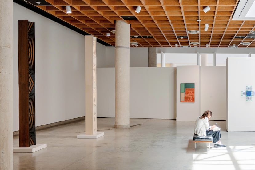 Las columnas tituladas "Entrelazadas" serán donadas por la artista al Museo de Arte de Puerto Rico una vez termine la exhibición. (Foto: Wyatt Mitchell)