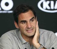Roger Federer, de 38 años, suma 20 campeonatos de Grand Slam en el tenis. (AP)
