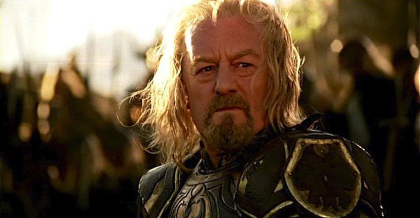 El actor en el rol de Theoden en "The Lord of the Rings".