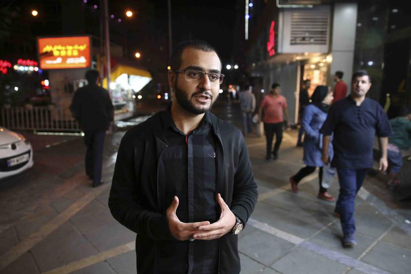 Hamed Ghassemi, vecino de Teherán, habla sobre su reacción al discurso del primer mandatario Trump. (AP)