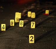 En la escena se identificaron dos tipos de calibre de bala.