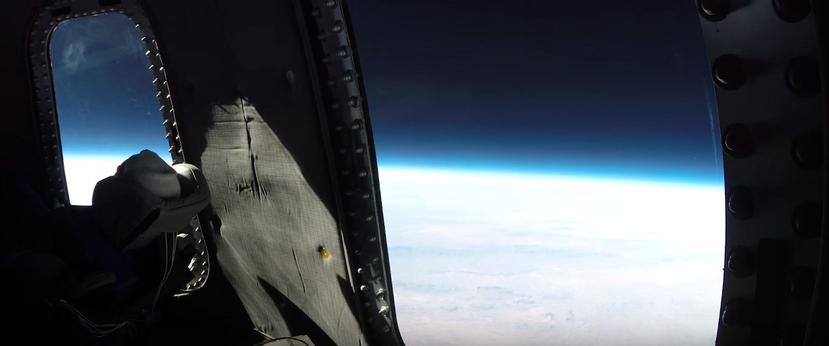 La nave espacial New Shepard realizó un viaje de prueba para mostrar algunas imágenes de nuestro planeta (YouTube)