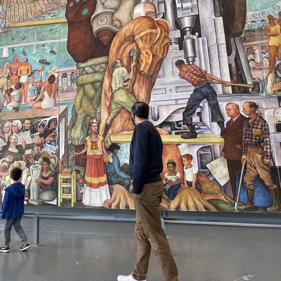 "Unión Panamericano" fue empezado a pintar por Diego Rivera en la Exposición Internacional del Golden Gate, en 1940, frente a miles de personas. (Gregorio Mayí/Especial GFR Media)