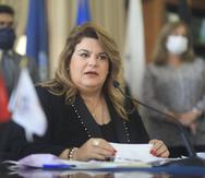 20 de septiembre 2021 Capitoliio PR --- La comisionada residente, Jenniffer González.