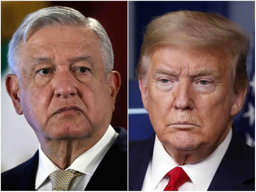 Trump describió a López Obrador como "un muy buen amigo" y elogió su "gran inteligencia". López Obrador, a su vez, describió su relación como de "amistad". (AP)