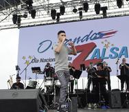 Luis Vázquez, de 15 años, participó en el Día Nacional de la Zalsa, Orlando, donde compartió el escenario junto a veteranos del género como El Gran Combo de Puerto Rico, La India y Jerry Rivera.