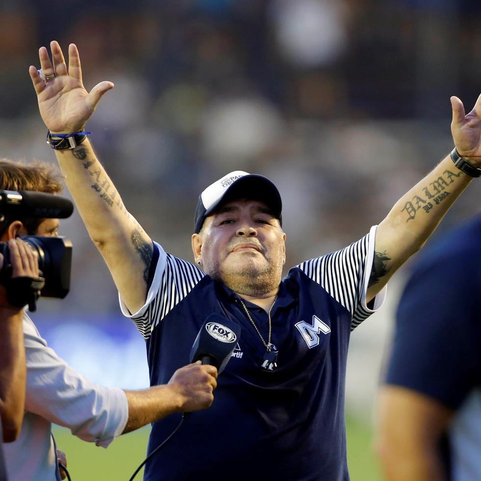 Imagen de Maradona en febrero de 2020.