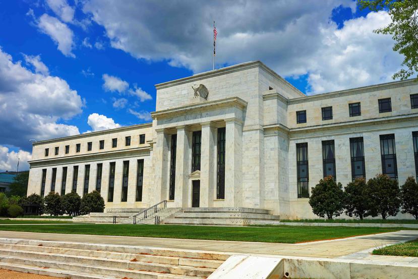 Fachada de la Reserva Federal de Estados Unidos, en Washington DC.