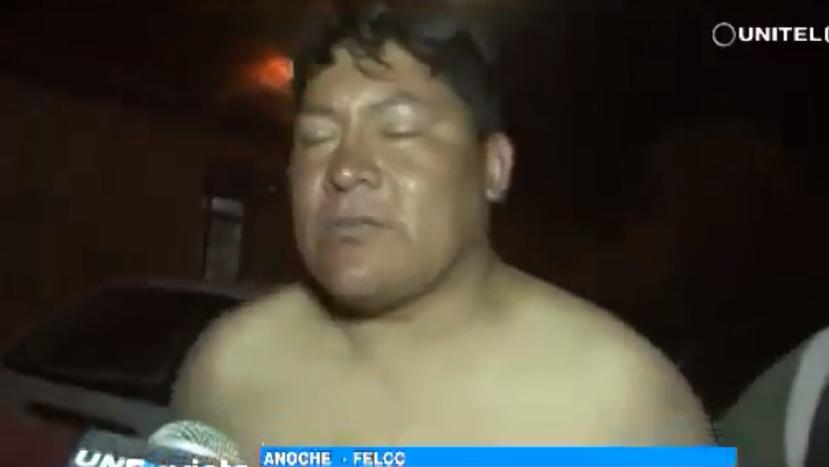 El diputado Domingo Soto fue detenido por la Policía cuando intentaba abordar, en estado de ebriedad, un avión en la ciudad de Cochabamba. (Captura / Video)