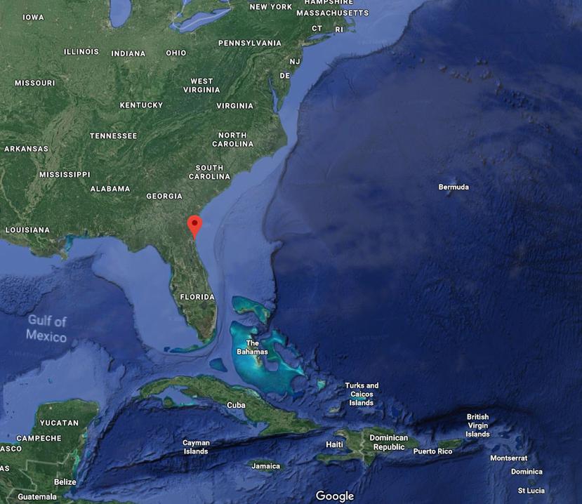 La avioneta envió una señal de auxilio al perder altitud cerca de Ponte Vedra Beach, en Florida. (Google)