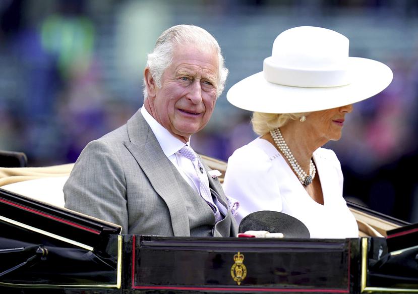 El príncipe Charles y su esposa Camilla, durante su participación en el Royal Ascot.