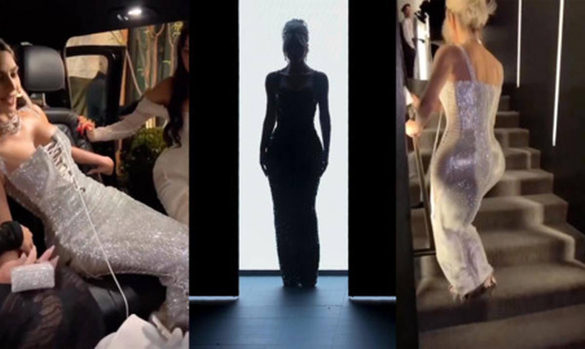 El ajustado vestido de Kim Kardashian deja a la vista, una vez más
