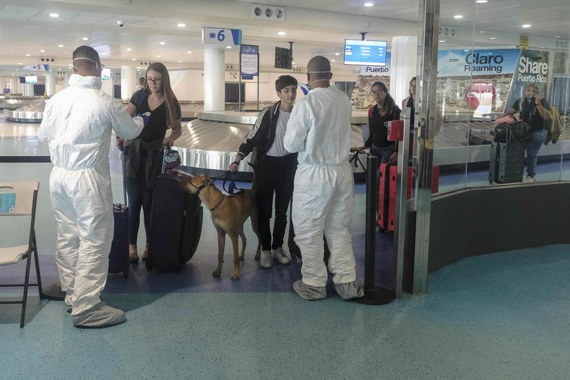 Un cernimiento reciente a pasajeros en el aeropuerto Luis Muñoz Marín.