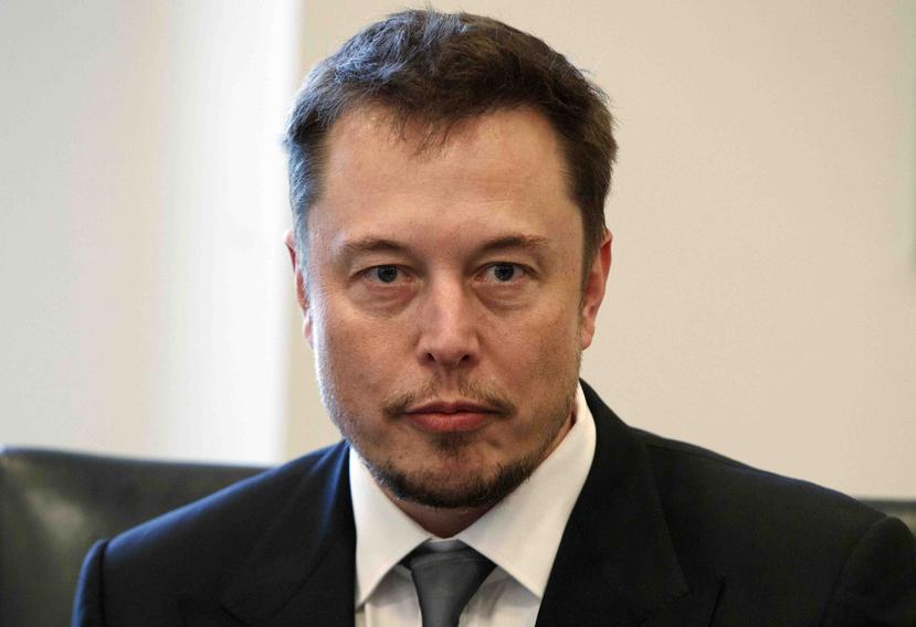 El director general de Tesla, Elon Musk, durante una reunión entre empresas tecnológicas. (AP)