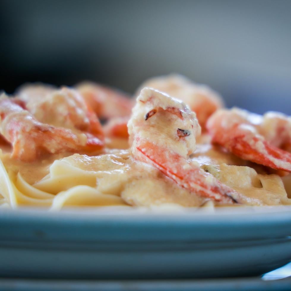 Una especialidad de la casa son las pastas italianas con mariscos. Todas las salsas se hacen en el restaurante.