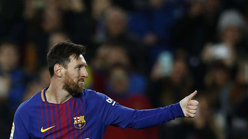 Messi jugó por primera vez en esta edición de la Copa del Rey, tras descanasr en los primeros tres compromisos.
