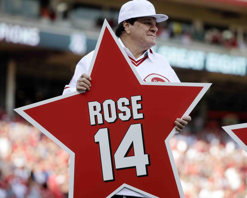 Pete Rose pertenece al Salón de la Fama de los Rojos de Cincinnati. (AP)