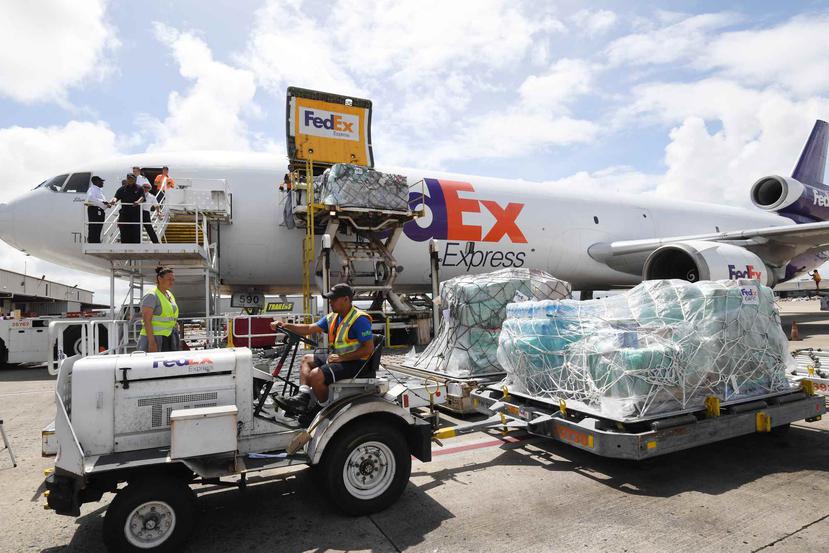 La carga enviada desde el estado de Texas se recibió en el aeropuerto, pero nadie la fue a buscar.