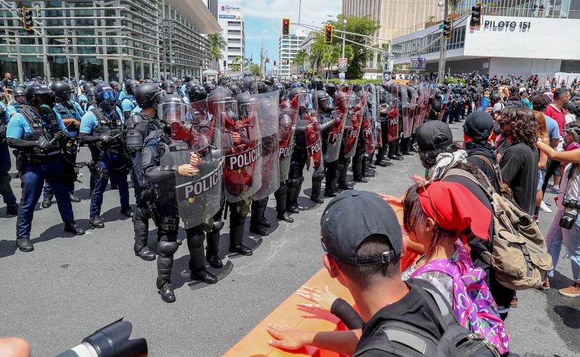 Los policías comenzaron a tomar los adiestramientos de manejo de multitudes el pasado mes de abril, previo a las manifestaciones del 1 de mayo. (GFR Media)