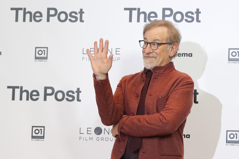 El afamado director Stephen Spielberg durante la presentación de "The Post" en Italia. (AP)