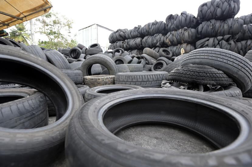 En Prospero Tire Export hay unos 800,000 neumáticos sin procesar.