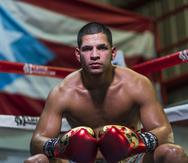 Edgar Berlanga tuvo una sesión de entrenamiento en el gimnasio Miguel Cotto Carrasquillo en Caguas de cara a su combate el 11 de junio.