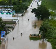 Inundaciones provocadas por el huracán Fiona en el barrio Toaville, en Toa Baja.