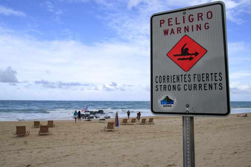 El riesgo alto de corrientes marinas afecta toda la costa norte, desde Aguadilla hasta Fajardo, así como Culebra y parte de Vieques.