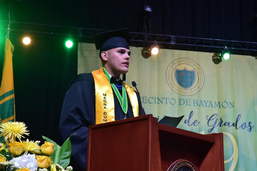 Edgardo Mercado Pérez fue el Graduado Distinguido de la XVVIII Colación de Grados del Recinto de Bayamón de la Universidad Interamericana de Puerto Rico. (Suministrada)