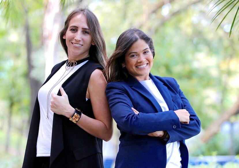 Desde la izquierda, Lauren Cascio y Dolmarie Méndez, cofundadoras de la empresa de tecnología Abartys Health.