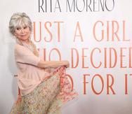 La actriz estuvo en Puerto Rico durante el estreno del documental "Rita Moreno: Just a girl who decided to go for it".